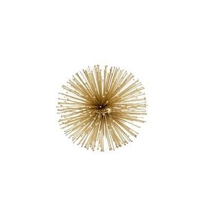 Set of 5 Gold Decorative Spiked Orbs
